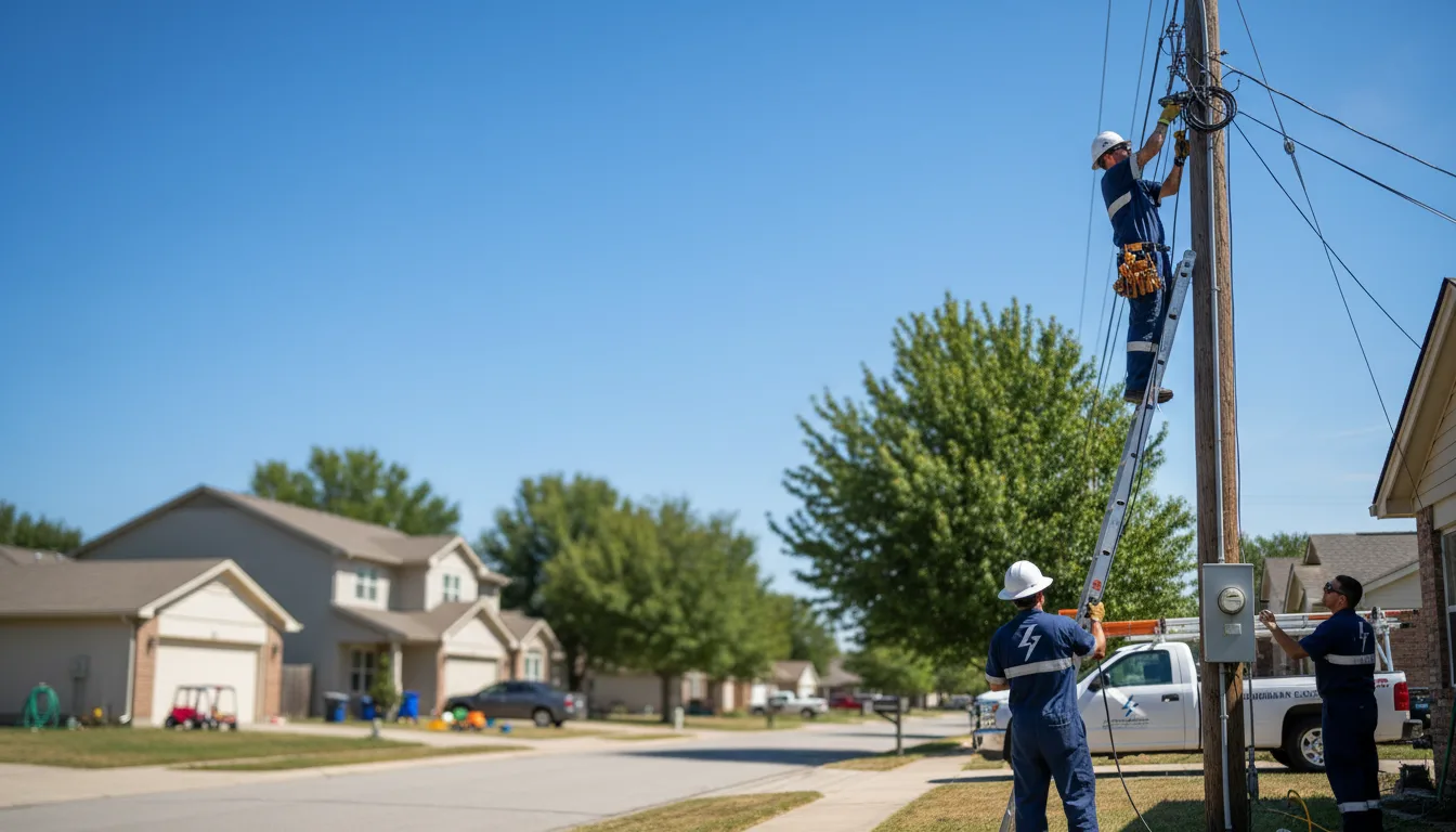 Residential electrician providing installation services in Monroe, ME